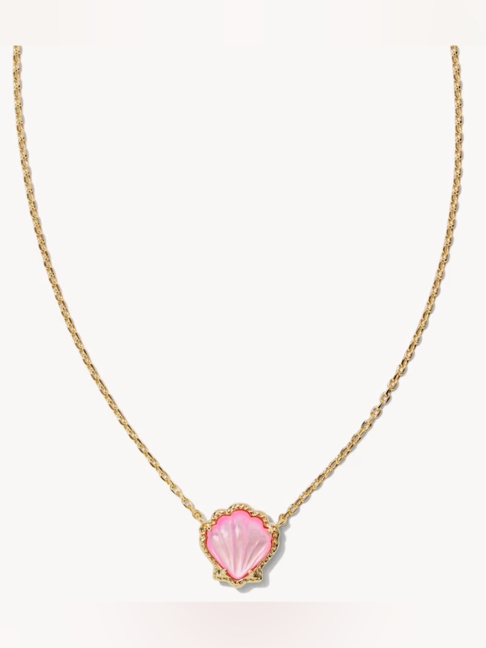 Kendra Scott Brynne Shell Gold Short Pendant
Necklace NWOT - Picture 1 of 5